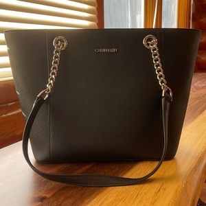 Calvin Klein Black Shoulder/Tote Bag